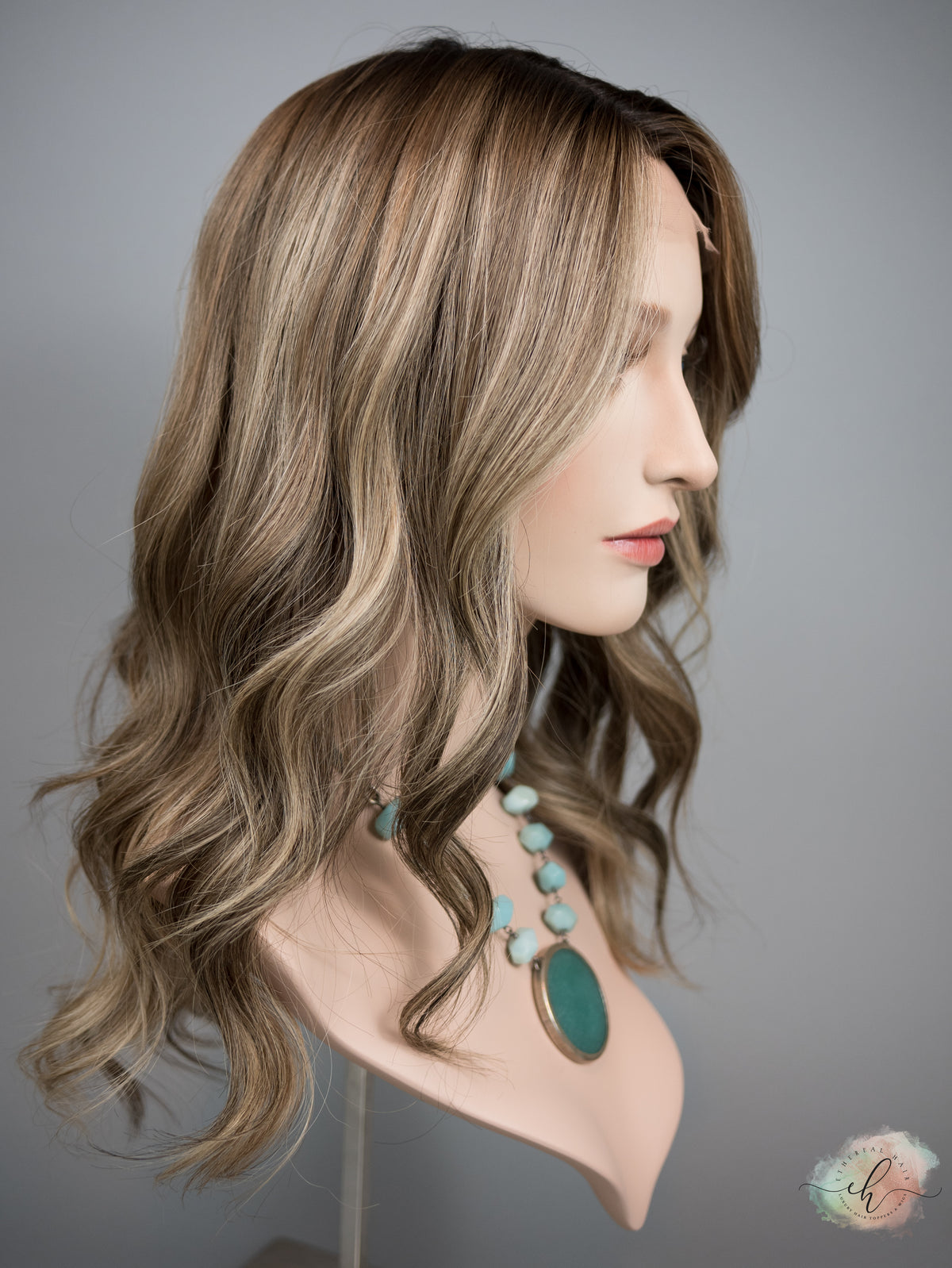 “RISE UP&quot; Exquisite Wig: Silk Top Lace Front, Sz. M, 20&quot;, Medical Cap