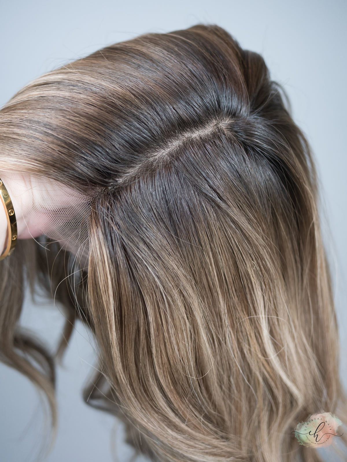 “RISE UP&quot; Exquisite Wig: Silk Top Lace Front, Sz. M, 20&quot;, Medical Cap