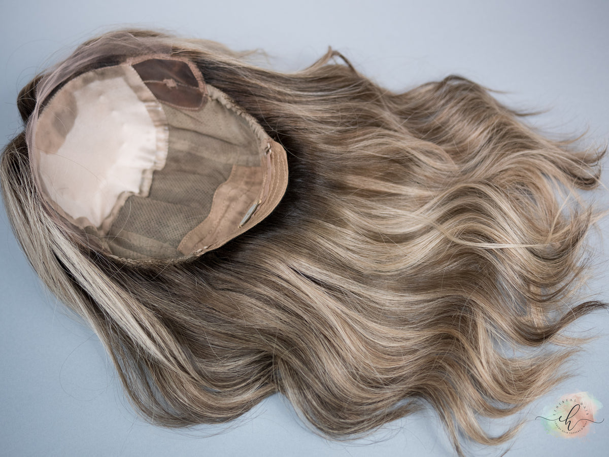 “RISE UP&quot; Exquisite Wig: Silk Top Lace Front, Sz. M, 20&quot;, Medical Cap