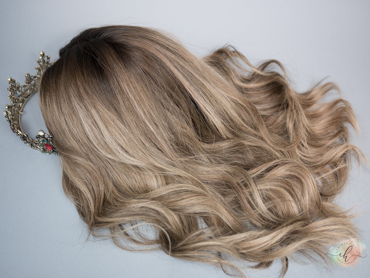 “RISE UP&quot; Exquisite Wig: Silk Top Lace Front, Sz. M, 20&quot;, Medical Cap