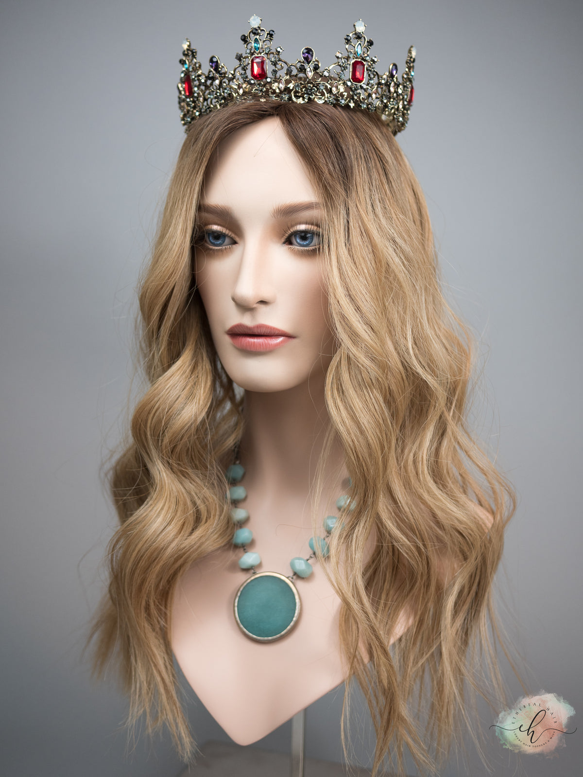 “LIZA" Premium Topper: Silk Top, 7x8, 22-23", Fully Handtied