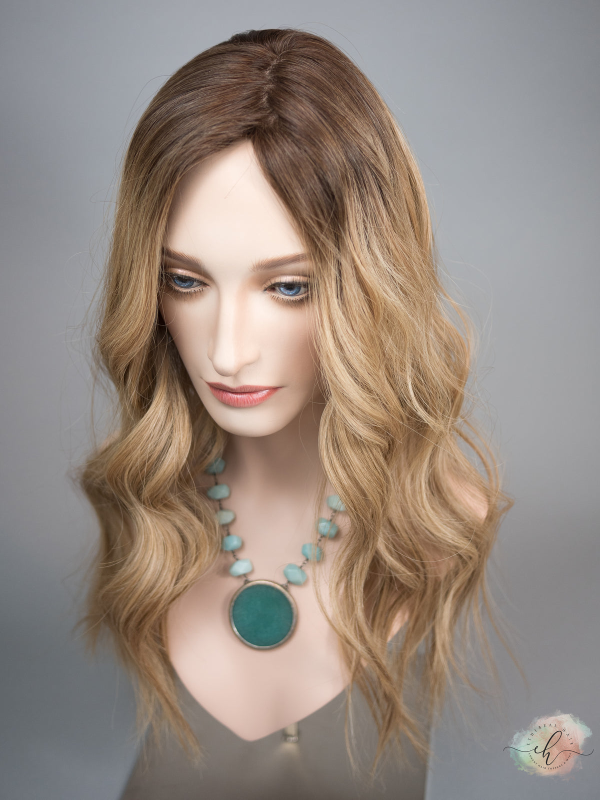“LIZA" Premium Topper: Silk Top, 7x8, 22-23", Fully Handtied