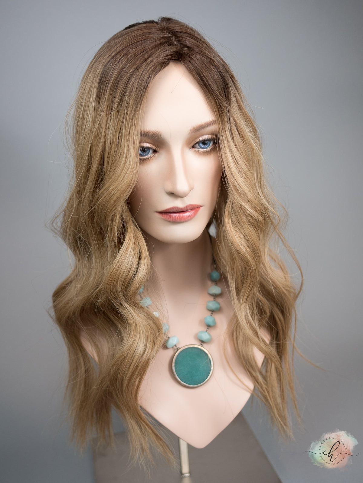 “LIZA" Premium Topper: Silk Top, 7x8, 22-23", Fully Handtied