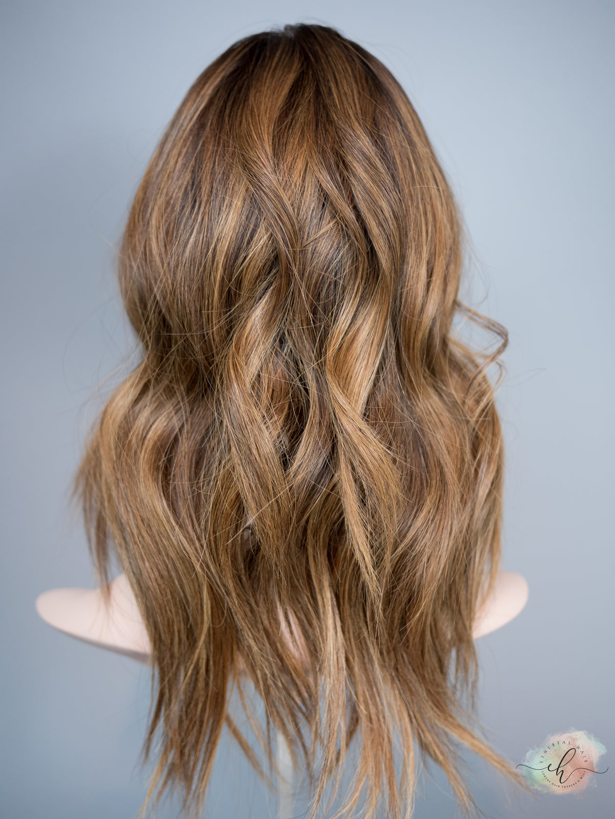 &quot;HAZEL&quot; Premium Topper: Silk Top, 9x9, 16-19&quot;, Bangs