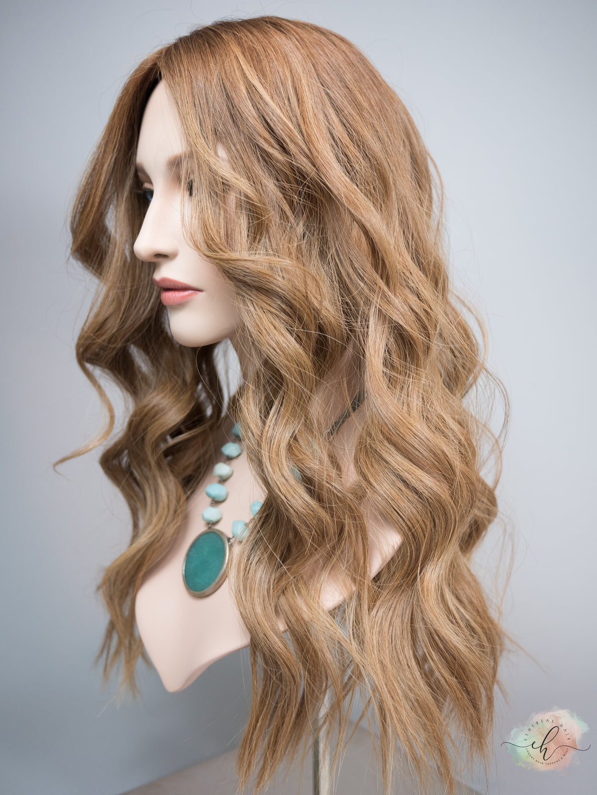 &quot;LILY&quot; Premium Topper: Silk Top, 9x9, 24-25&quot;, Fully Handtied