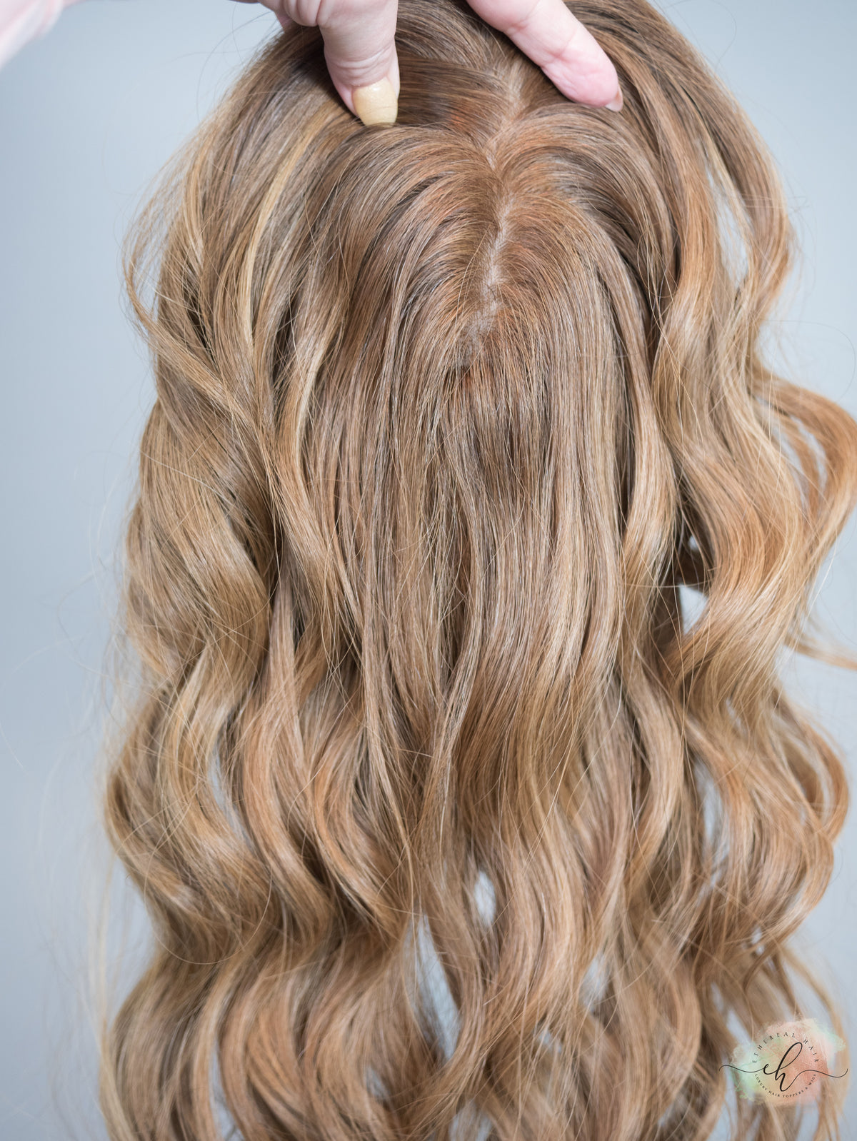 &quot;LILY&quot; Premium Topper: Silk Top, 9x9, 24-25&quot;, Fully Handtied