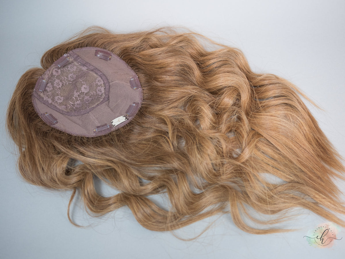 &quot;LILY&quot; Premium Topper: Silk Top, 9x9, 24-25&quot;, Fully Handtied