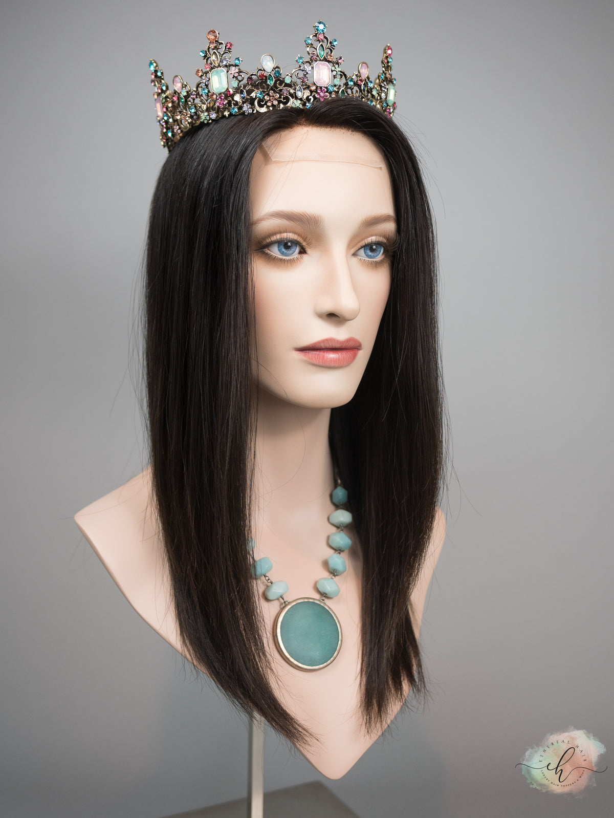 "RHIANNON" Premium Topper: Lace Top, 8x8, 17-19", Light Density