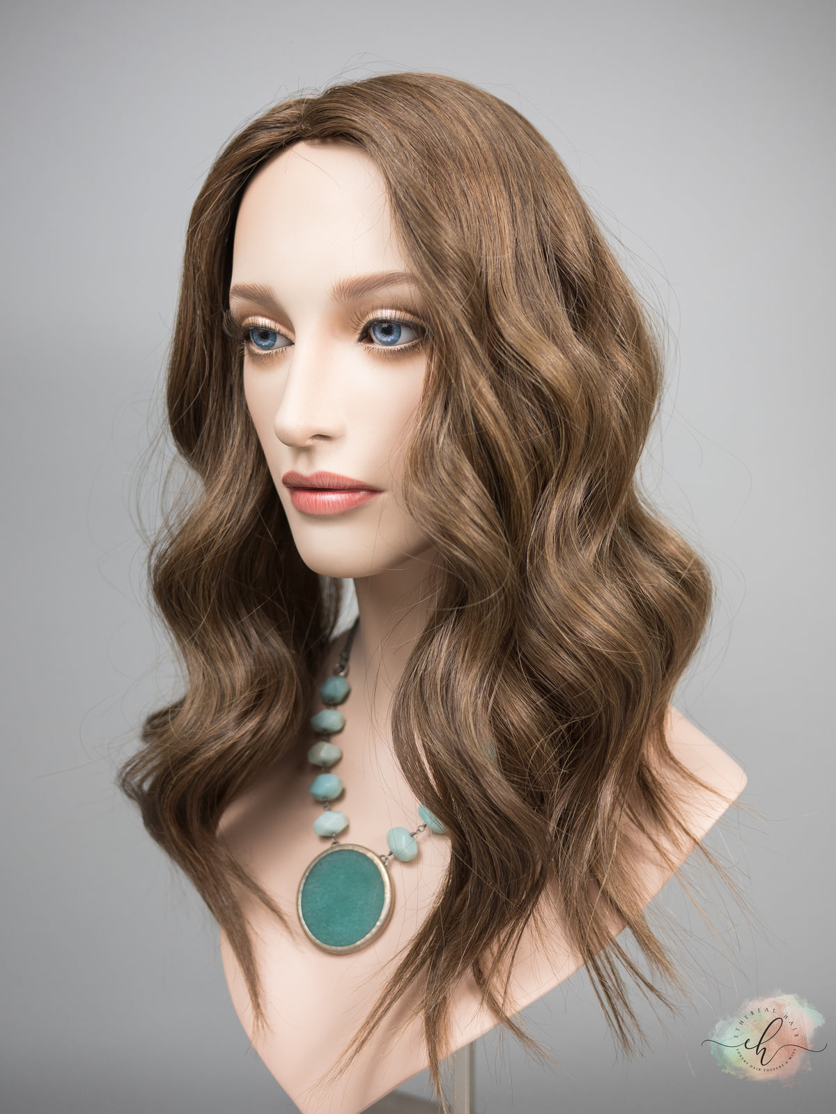 &quot;ELISE&quot; Premium Topper: Silk Top, 8x8, 19-21&quot;, MACHINE SILK TOP