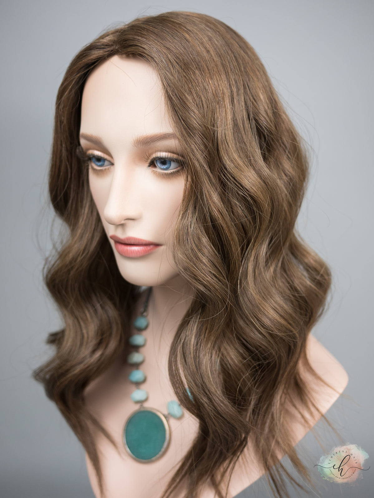 &quot;ELISE&quot; Premium Topper: Silk Top, 8x8, 19-21&quot;, MACHINE SILK TOP