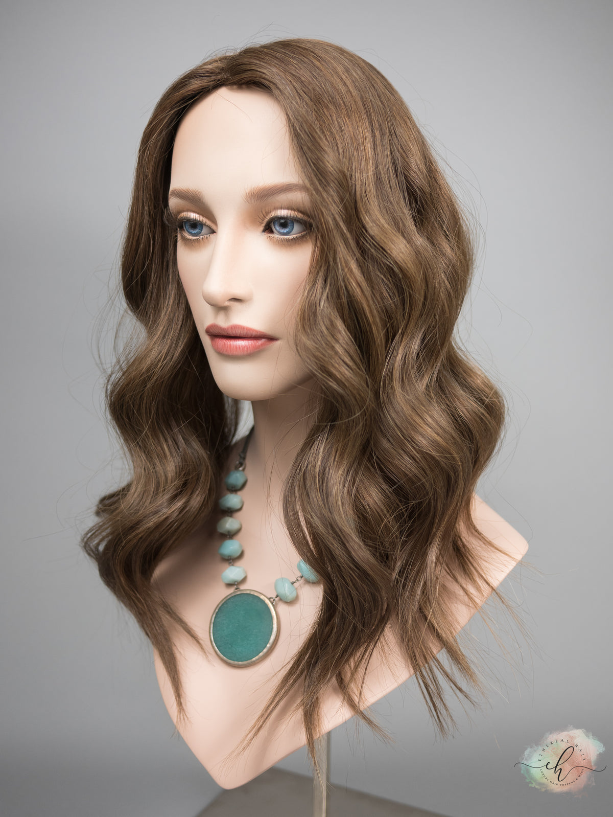 &quot;ELISE&quot; Premium Topper: Silk Top, 8x8, 19-21&quot;, MACHINE SILK TOP