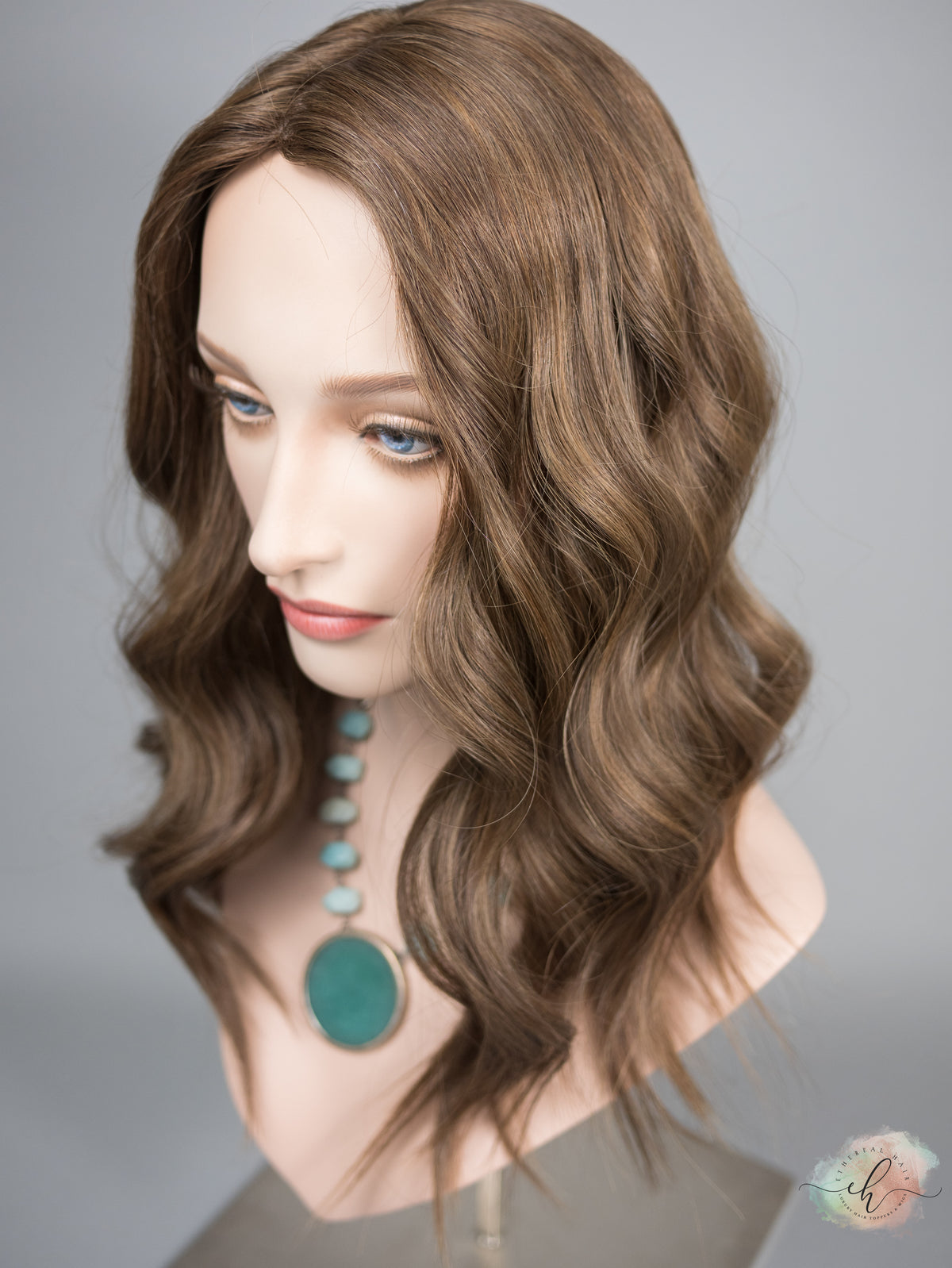 &quot;ELISE&quot; Premium Topper: Silk Top, 8x8, 19-21&quot;, MACHINE SILK TOP