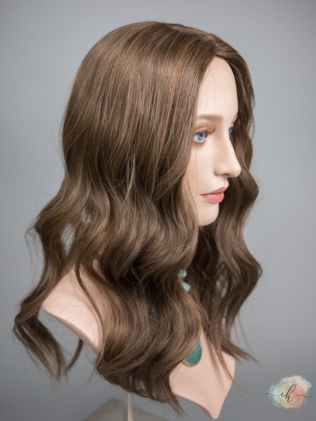 &quot;ELISE&quot; Premium Topper: Silk Top, 8x8, 19-21&quot;, MACHINE SILK TOP