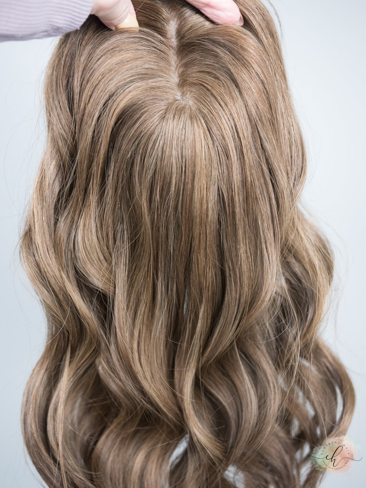 &quot;ELISE&quot; Premium Topper: Silk Top, 8x8, 19-21&quot;, MACHINE SILK TOP