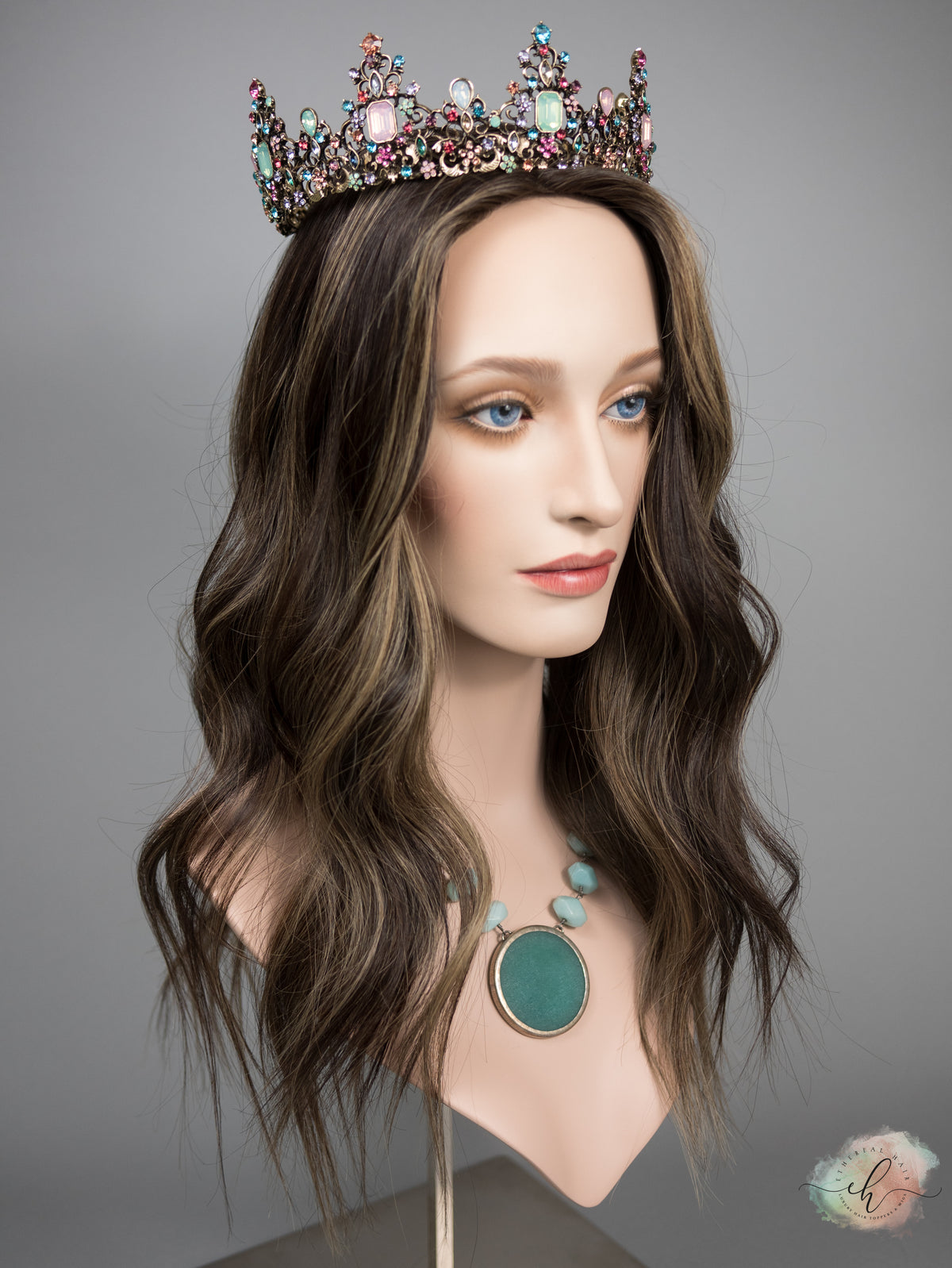 "SERAPHINA" Premium Topper: Silk Top, 9x9, 21", MACHINE SILK TOP