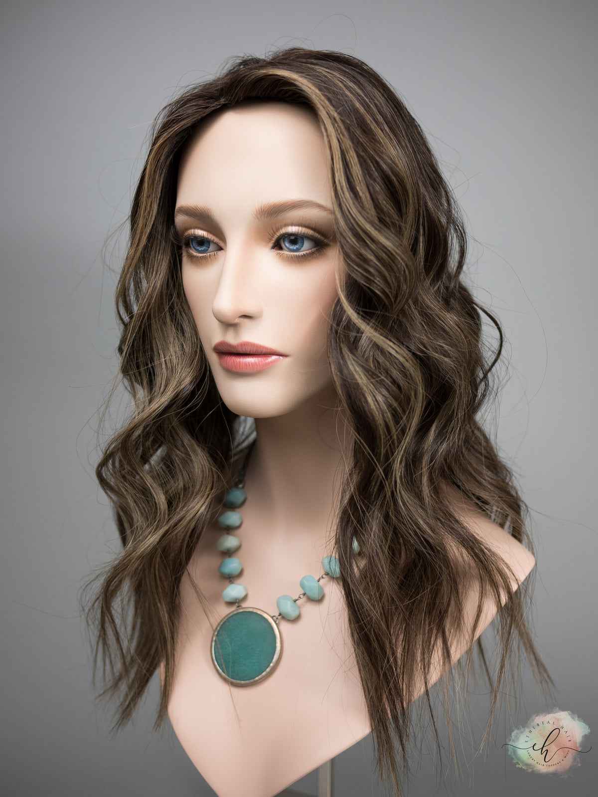 "SERAPHINA" Premium Topper: Silk Top, 9x9, 20-21", MACHINE SILK TOP
