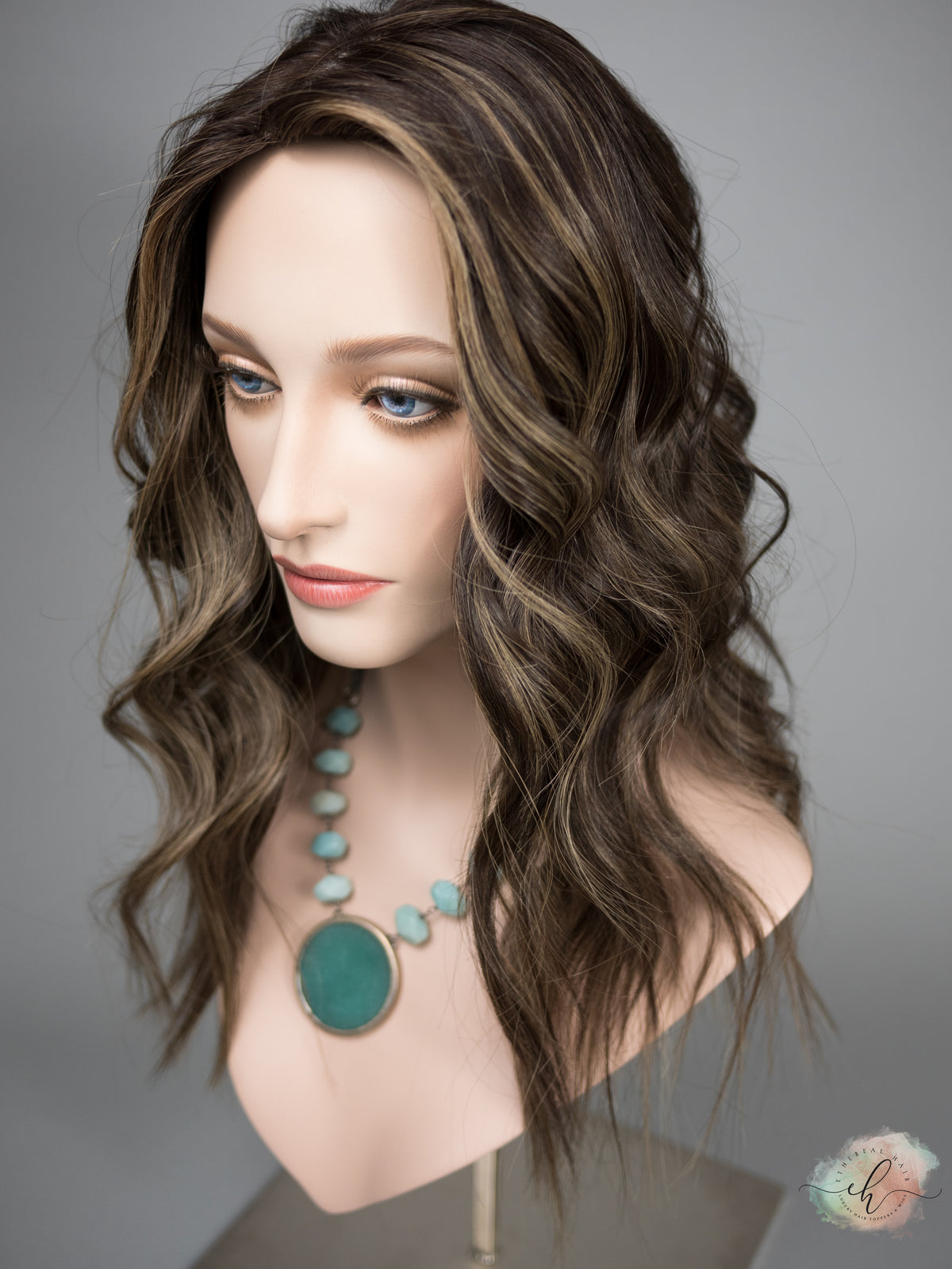 "SERAPHINA" Premium Topper: Silk Top, 9x9, 20-21", MACHINE SILK TOP