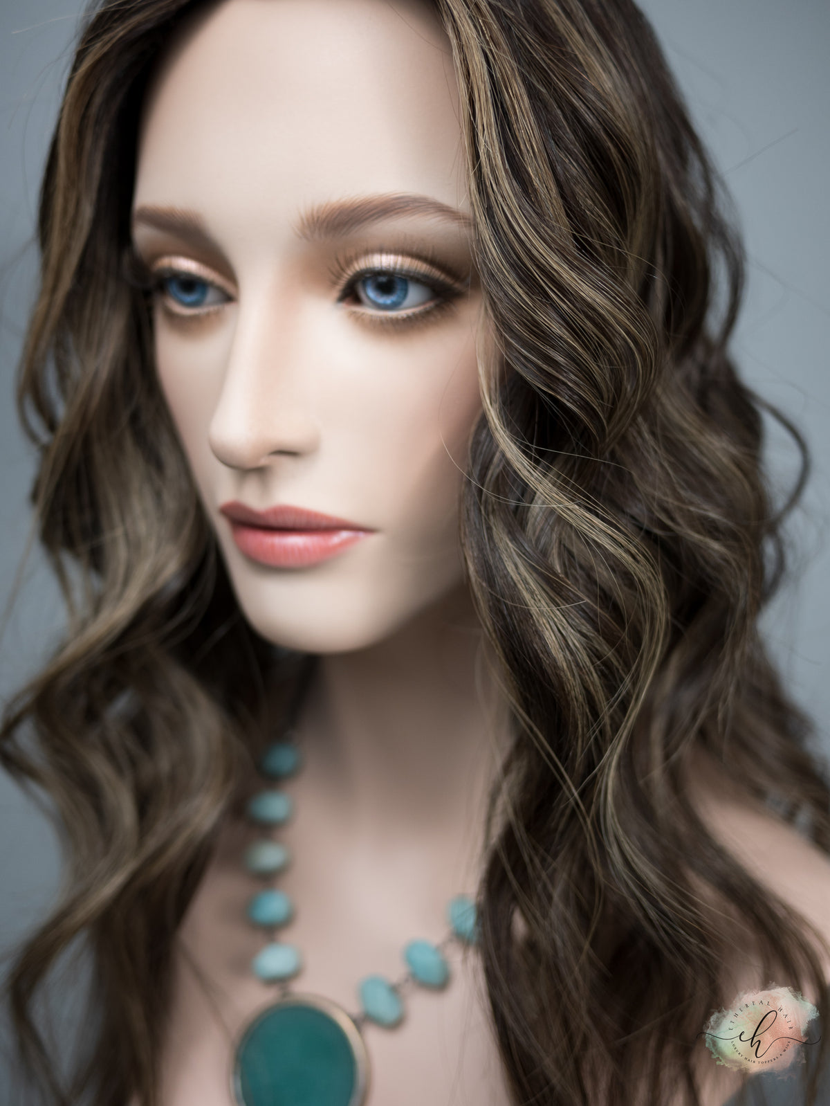 "SERAPHINA" Premium Topper: Silk Top, 9x9, 20-21", MACHINE SILK TOP