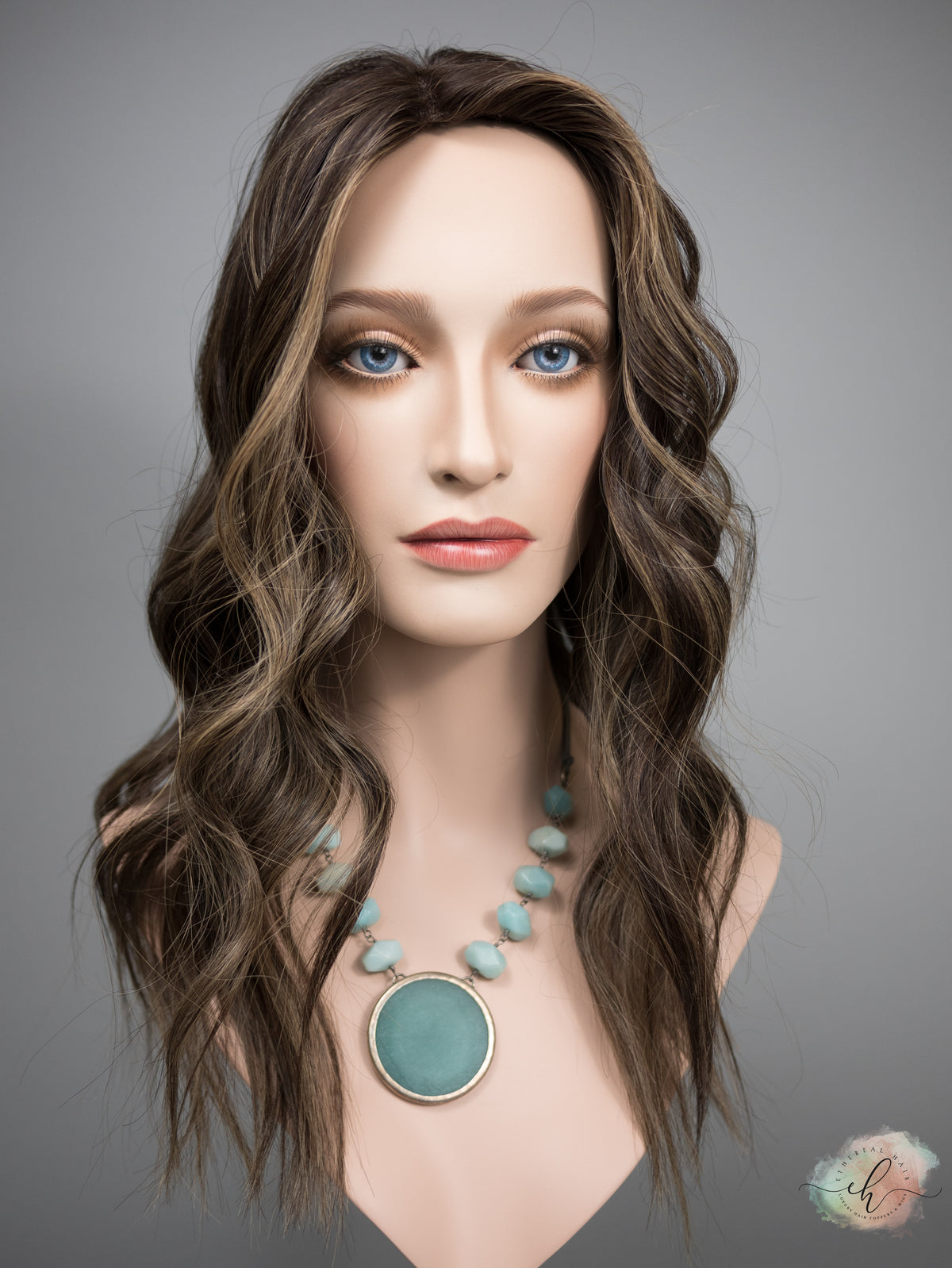 "SERAPHINA" Premium Topper: Silk Top, 9x9, 20-21", MACHINE SILK TOP