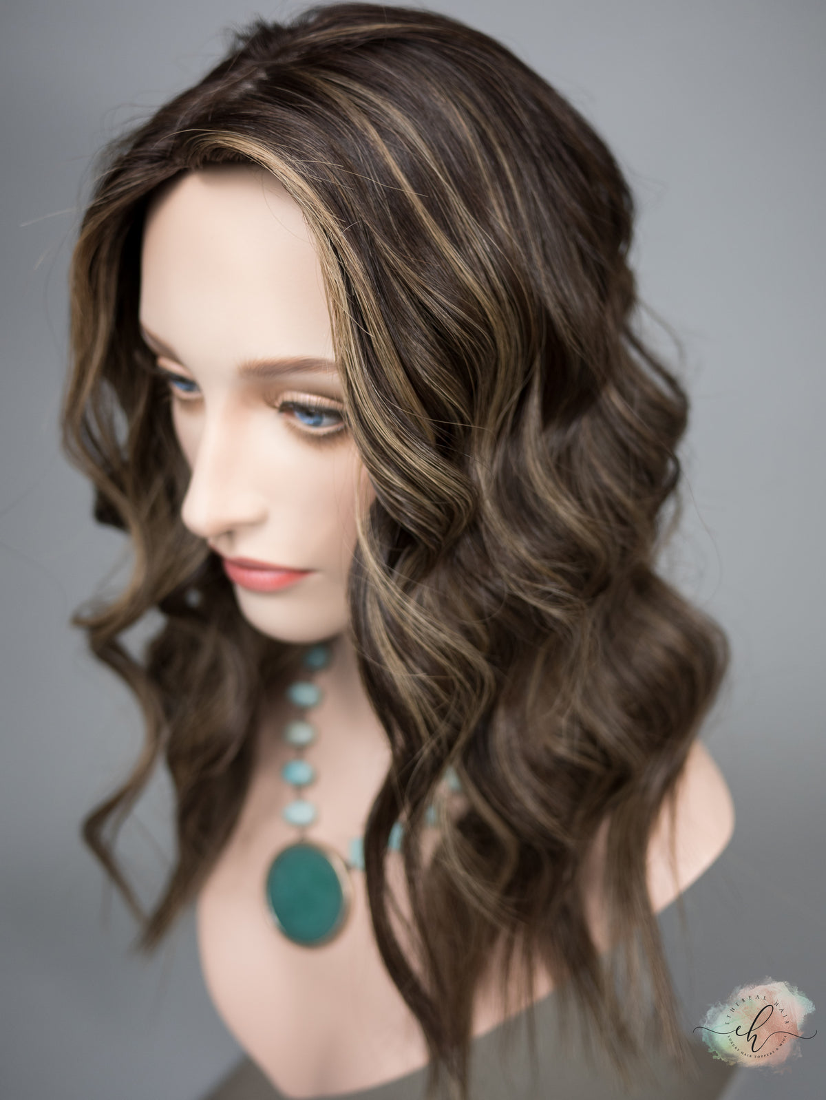 "SERAPHINA" Premium Topper: Silk Top, 9x9, 20-21", MACHINE SILK TOP