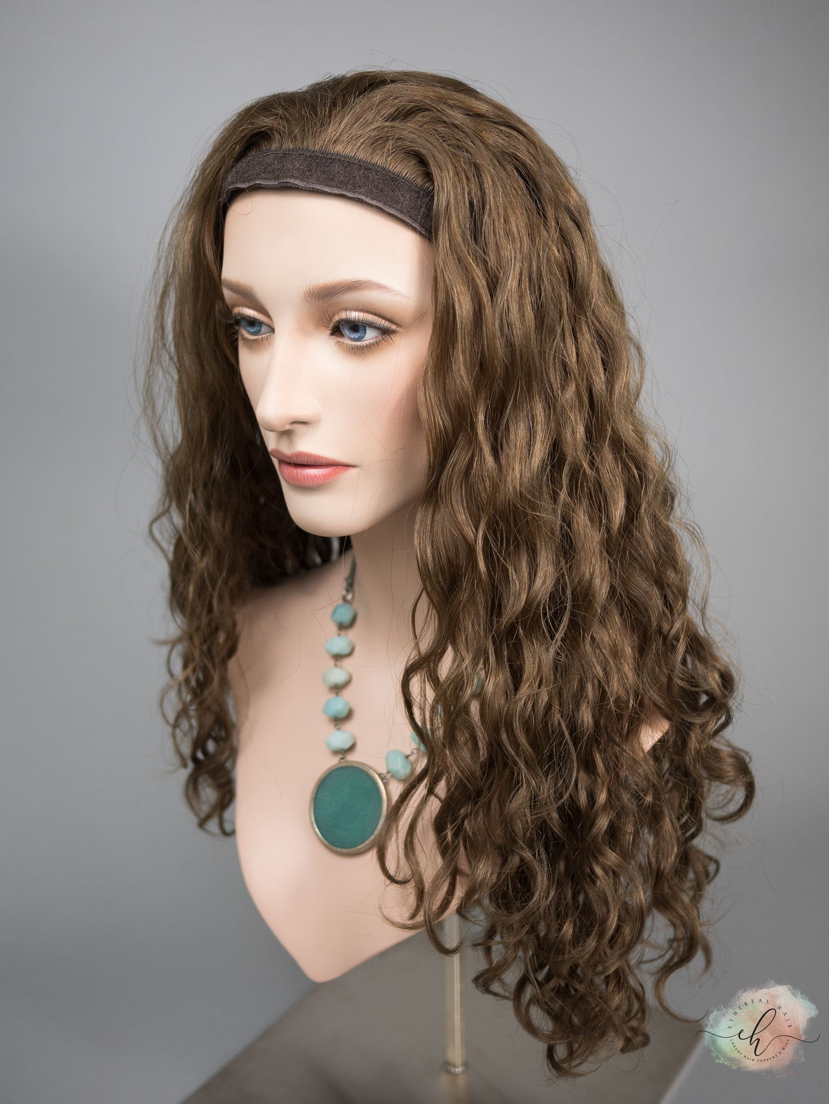 “KIRA" Premium Pony Wig: Sz. M, 24", Curly