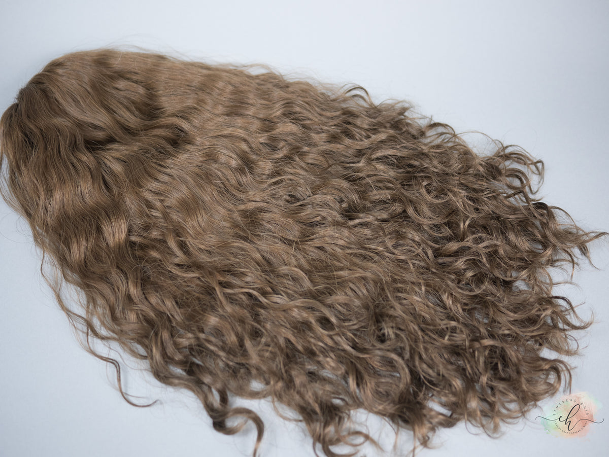 “KIRA" Premium Pony Wig: Sz. M, 24", Curly
