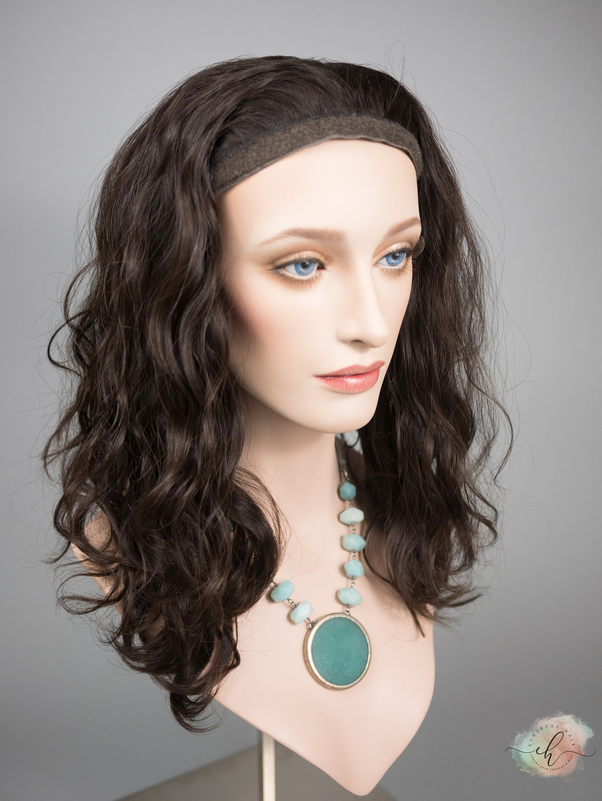 “LUNA" Premium Pony Wig: Sz. S, 20-21", Wavy