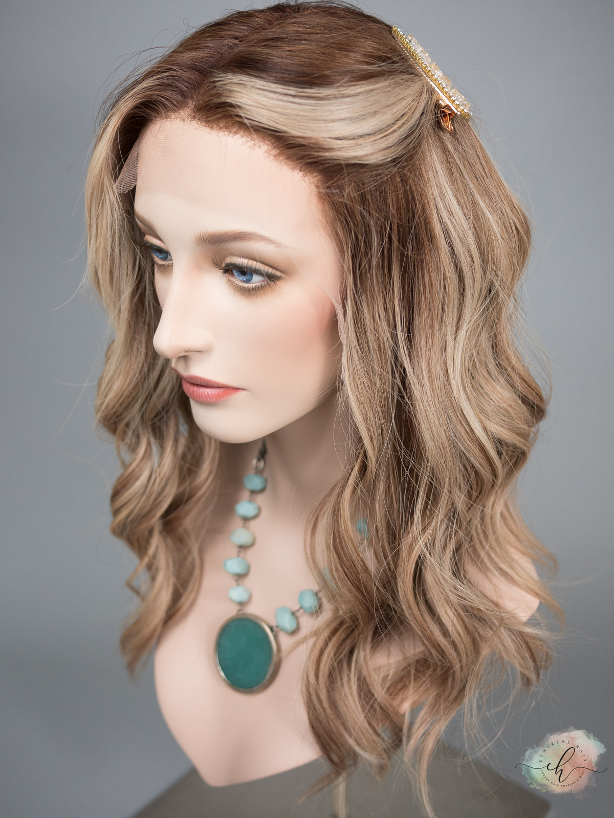 “SASSY SWEET&quot; Exquisite Wig: Lace Top, Sz. M, 21&quot;