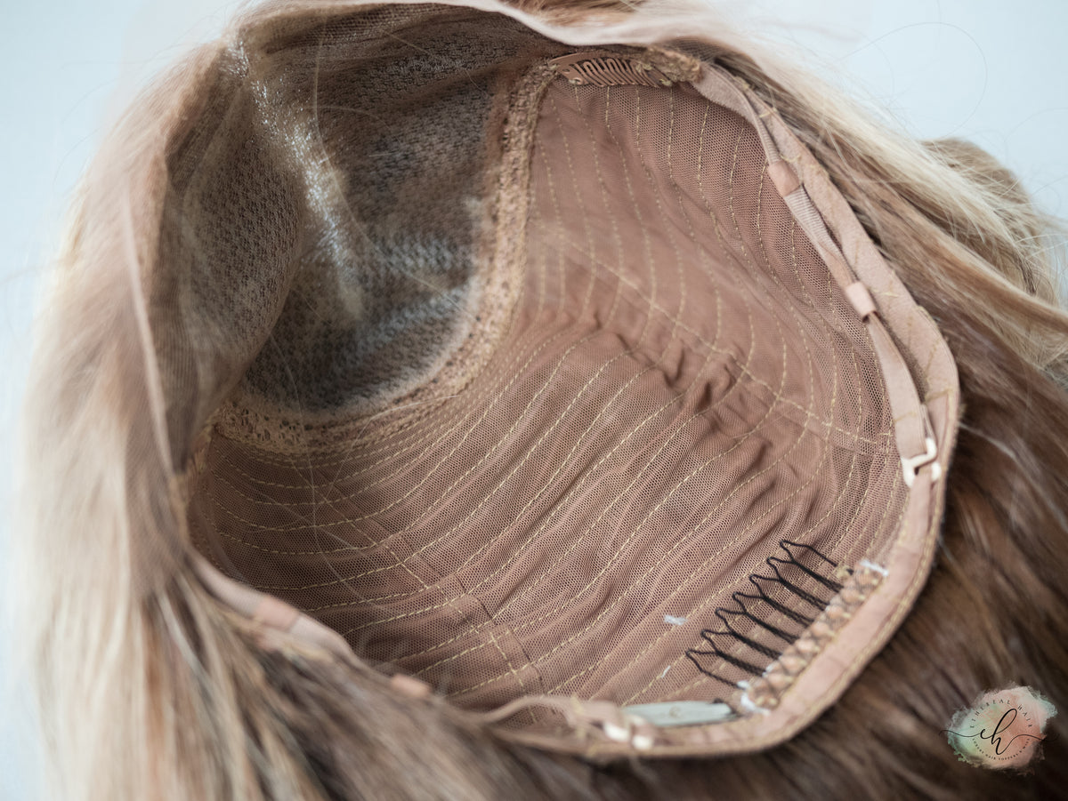 “SASSY SWEET&quot; Exquisite Wig: Lace Top, Sz. M, 21&quot;