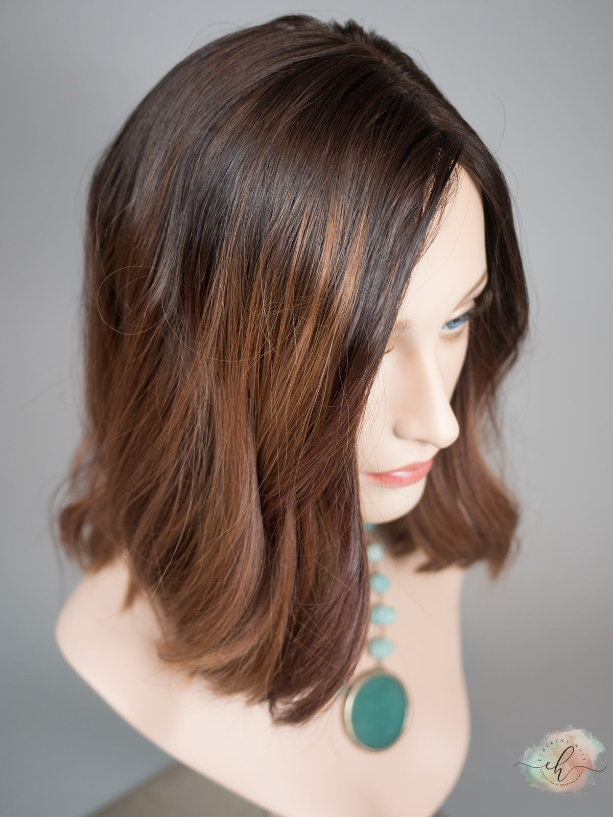 “RUBY TUESDAY&quot; Exquisite Topper: Silk Top, 8x8, 13&quot; Bob