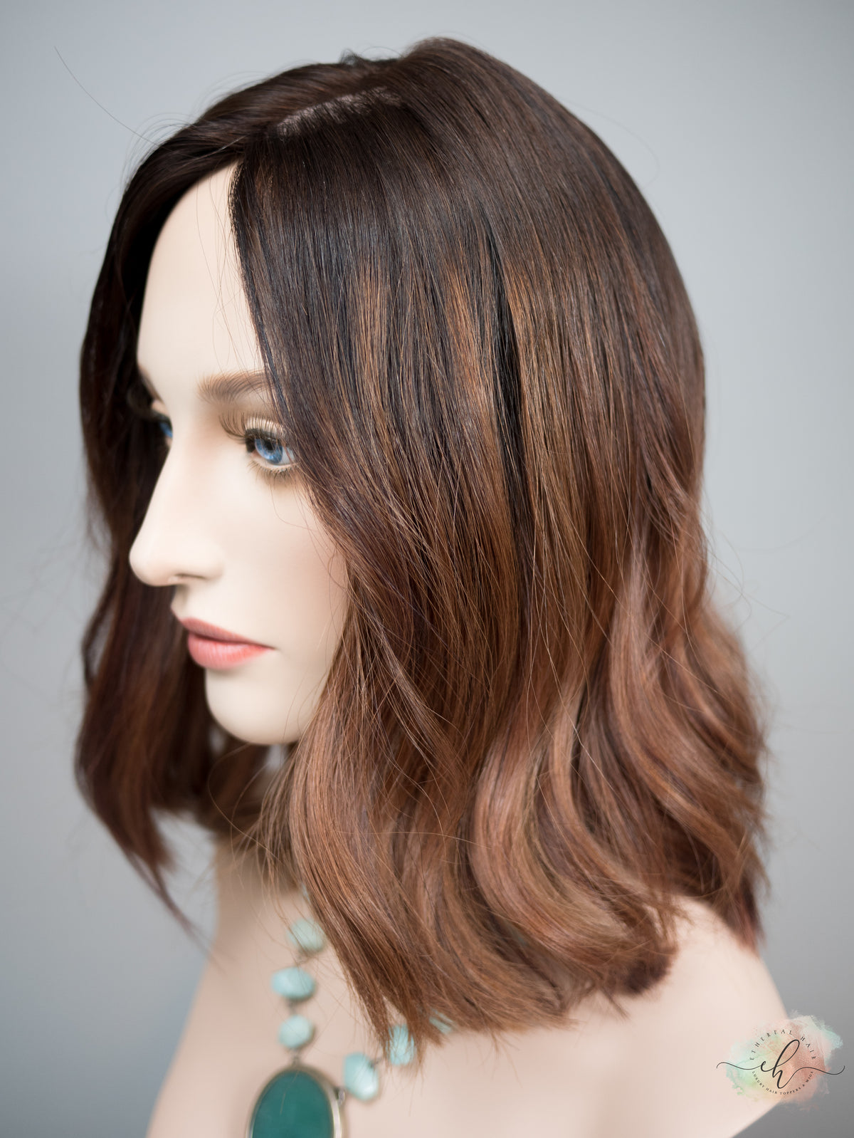 “RUBY TUESDAY&quot; Exquisite Topper: Silk Top, 8x8, 13&quot; Bob