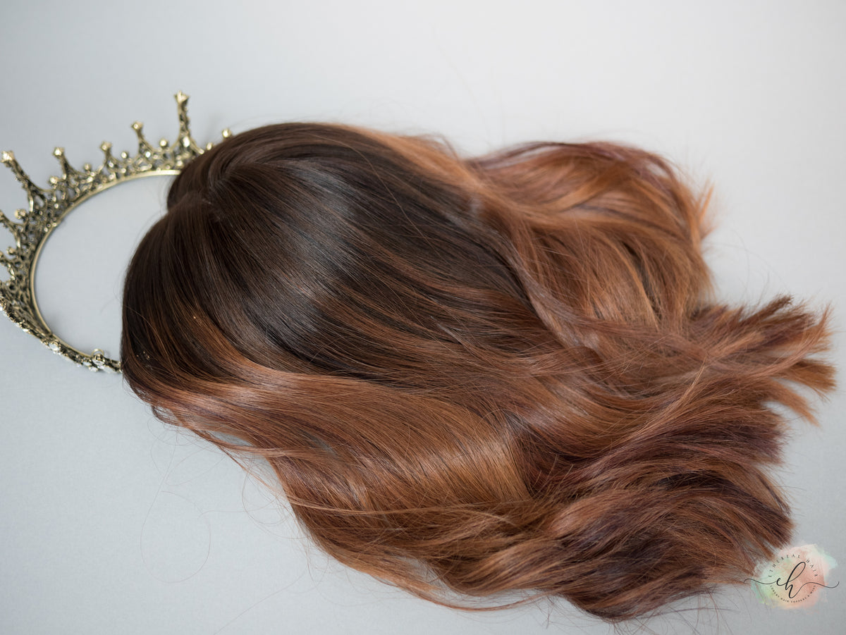 “RUBY TUESDAY&quot; Exquisite Topper: Silk Top, 8x8, 13&quot; Bob