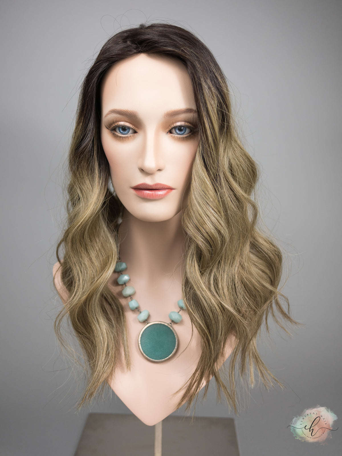“EVIE" Premium Topper: Silk Top, 7x8, 20-21", MACHINE SILK TOP