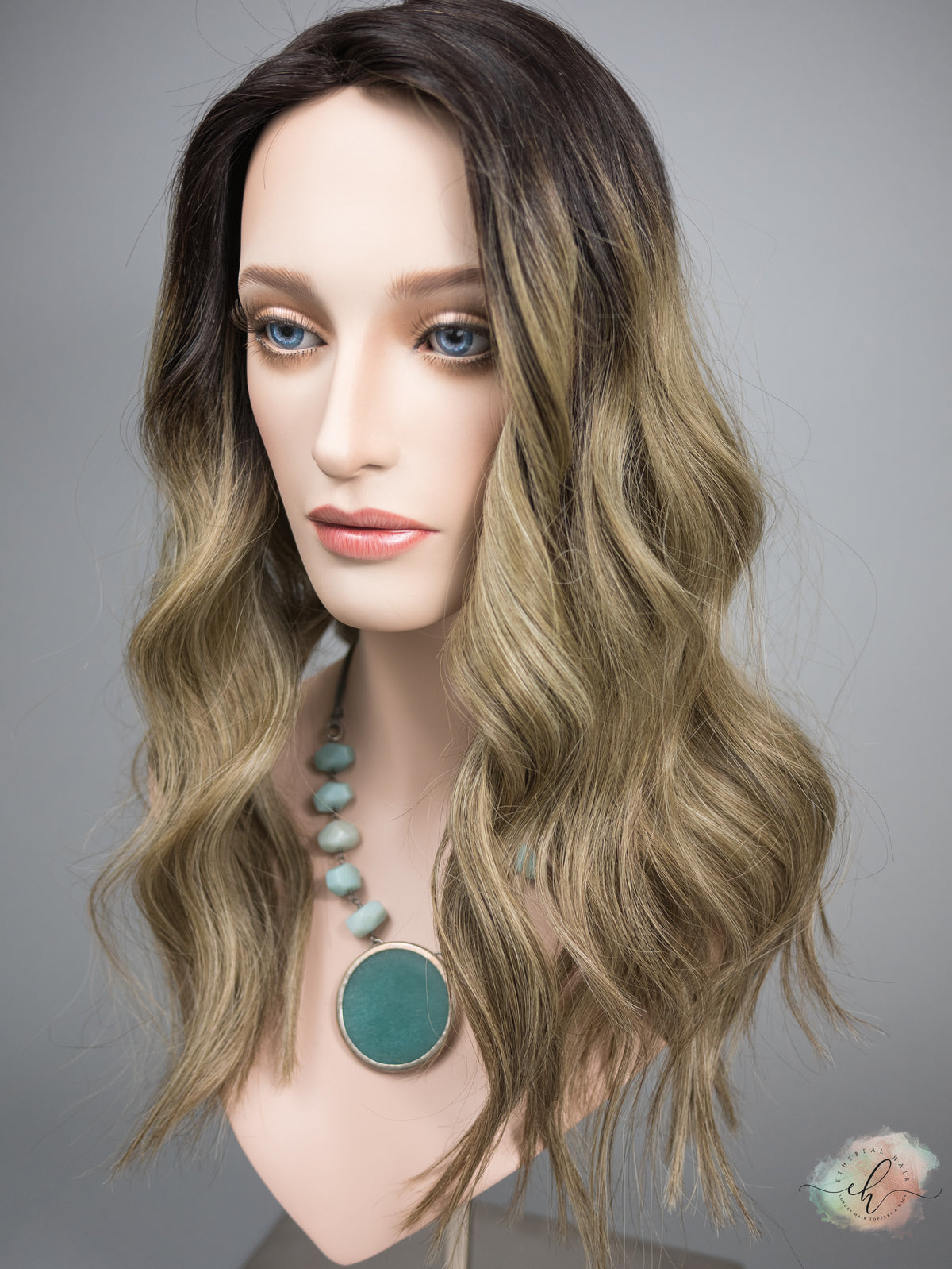 “EVIE" Premium Topper: Silk Top, 7x8, 20-21", MACHINE SILK TOP