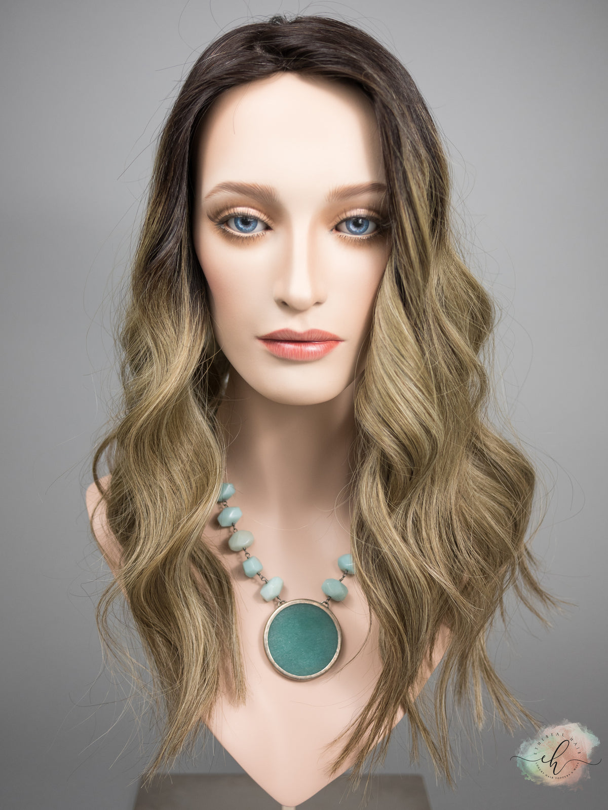 “EVIE" Premium Topper: Silk Top, 7x8, 20-21", MACHINE SILK TOP