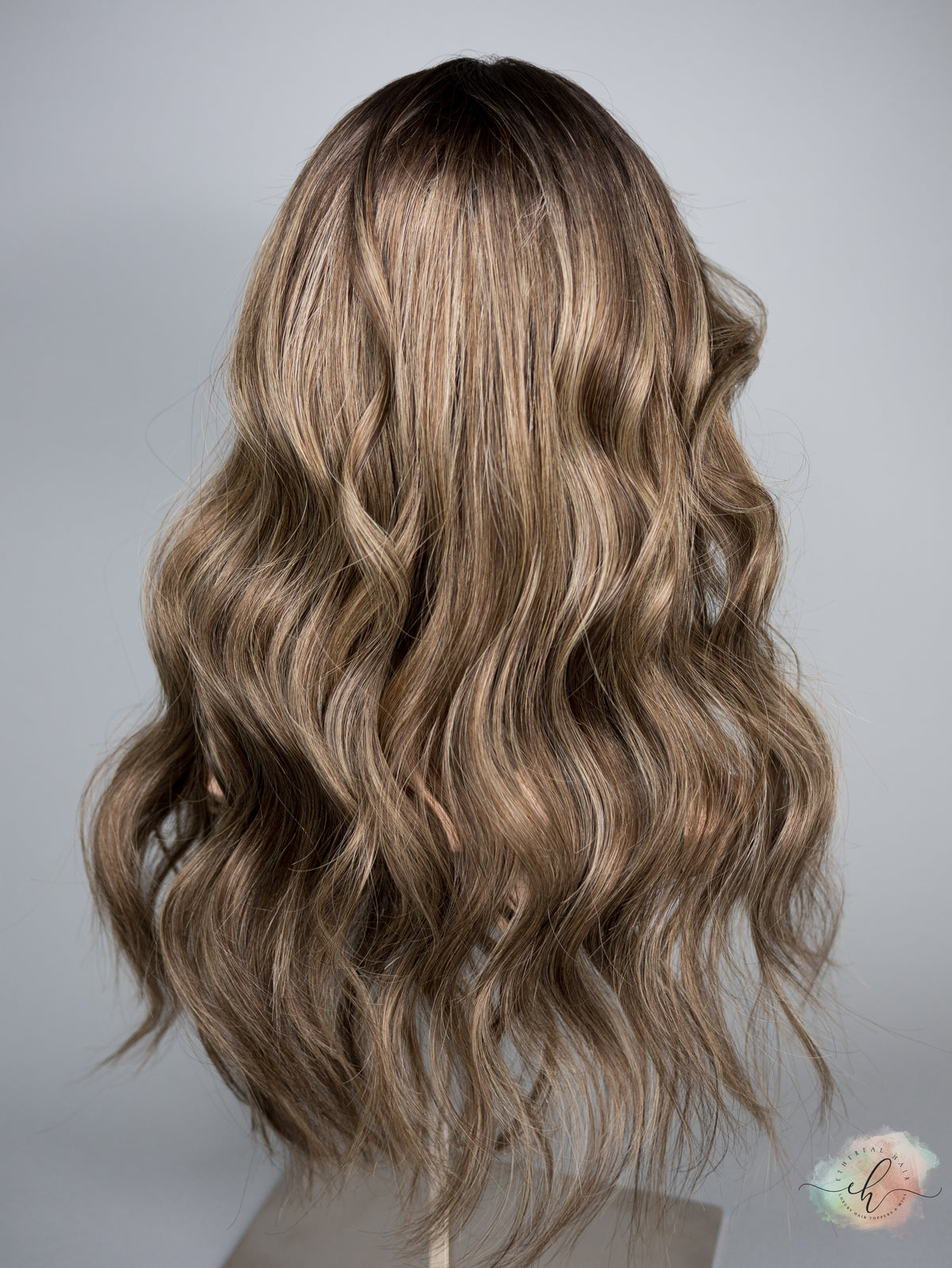 “BALLY" Premium Wig: Lace Top, Sz. M, 24", Curtain Bangs