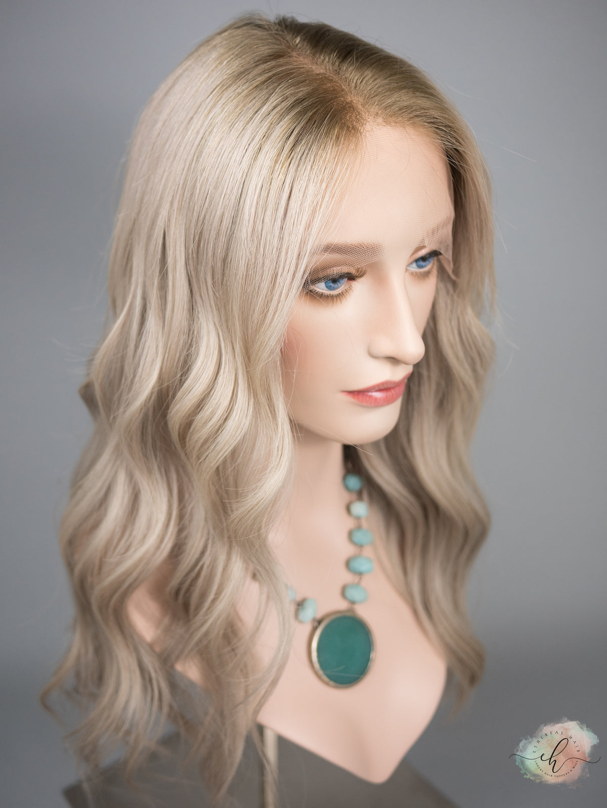 “PAIGE" Premium Wig: Lace Top, Sz. M, 23"