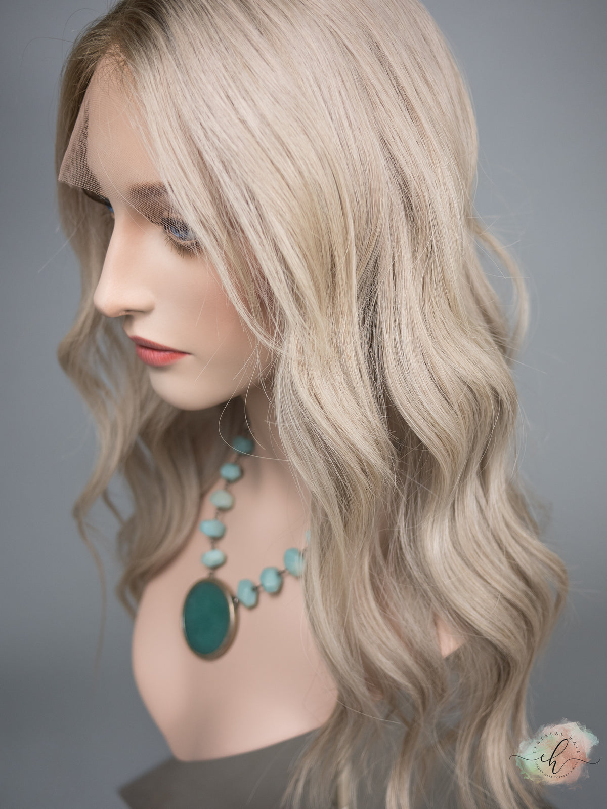 “PAIGE" Premium Wig: Lace Top, Sz. M, 23"