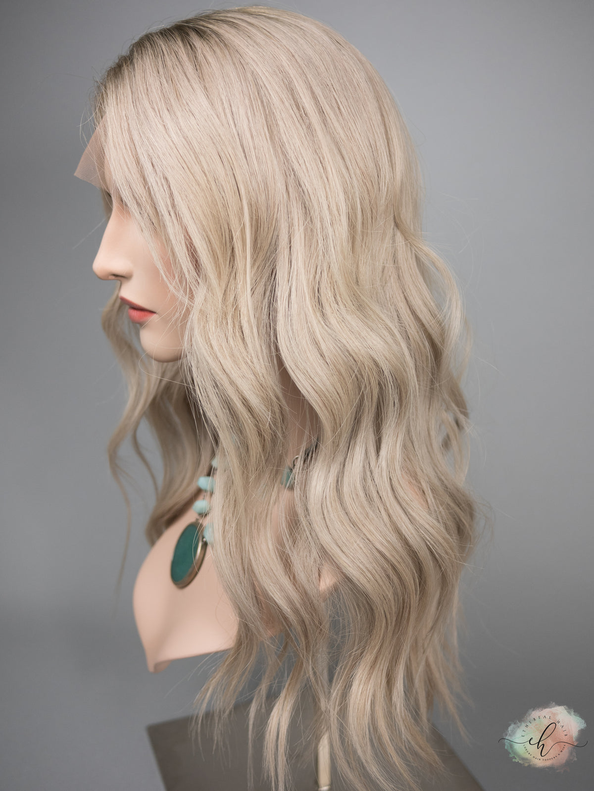 “PAIGE" Premium Wig: Lace Top, Sz. M, 23"