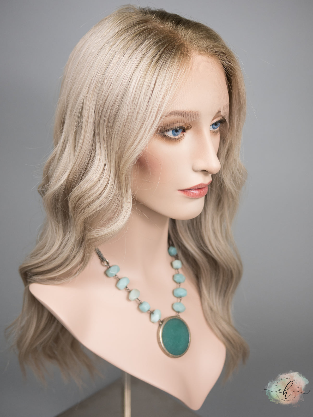 “PAIGE" Premium Wig: Lace Top, Sz. M, 23"