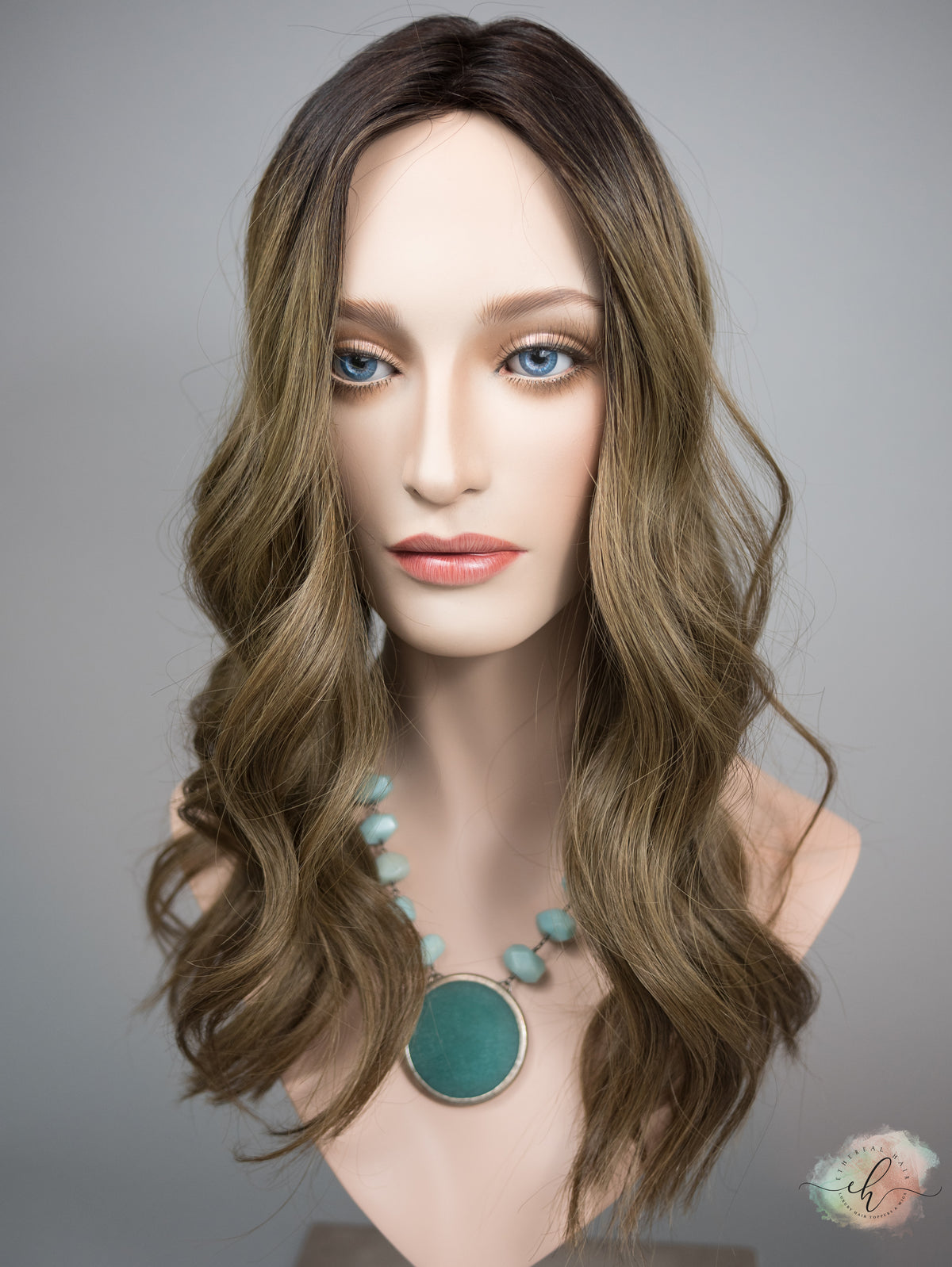 “HATTIE" Premium Topper: Silk Top, 7x8, 20", MACHINE SILK TOP