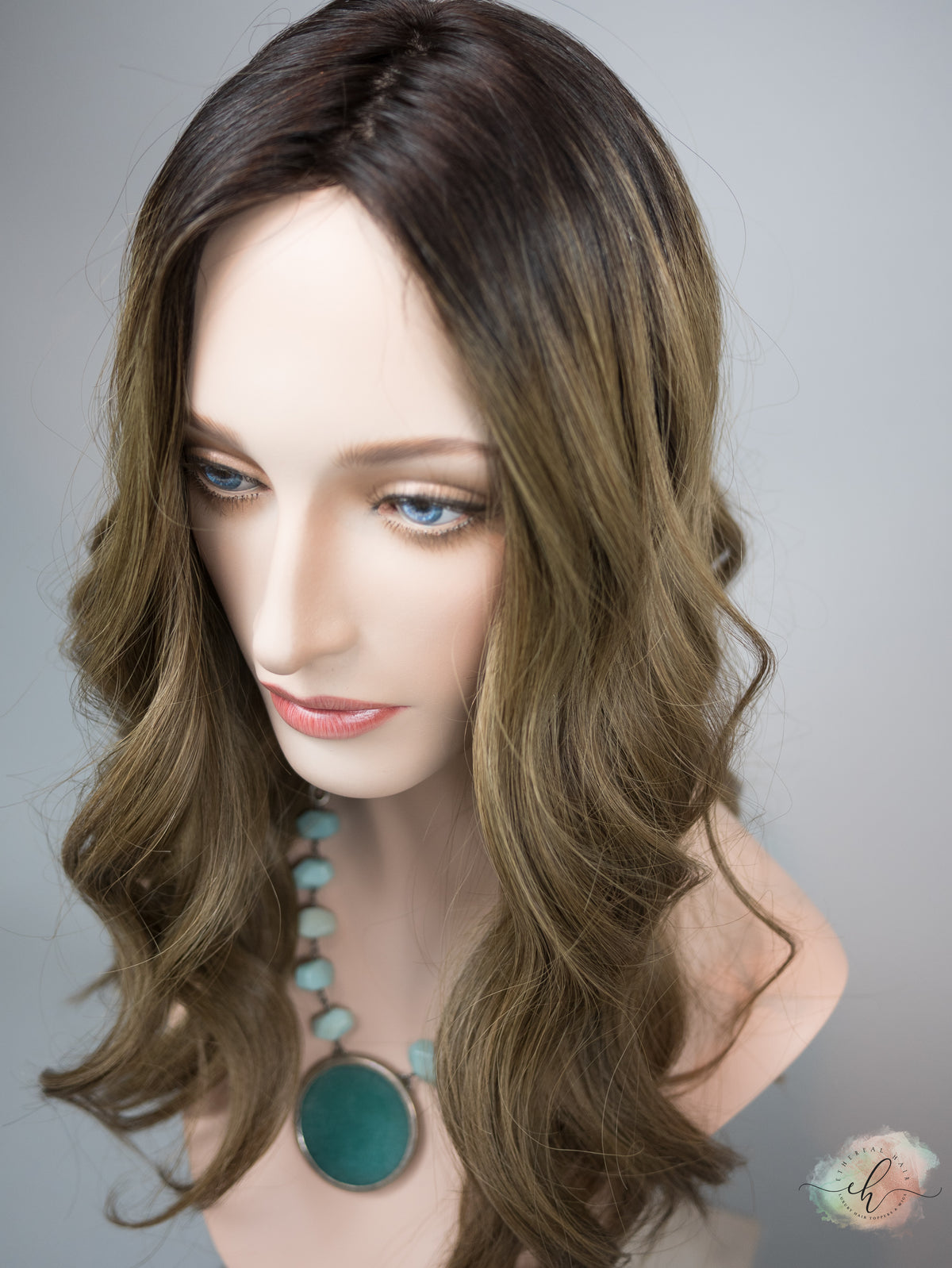 “HATTIE" Premium Topper: Silk Top, 7x8, 20", MACHINE SILK TOP