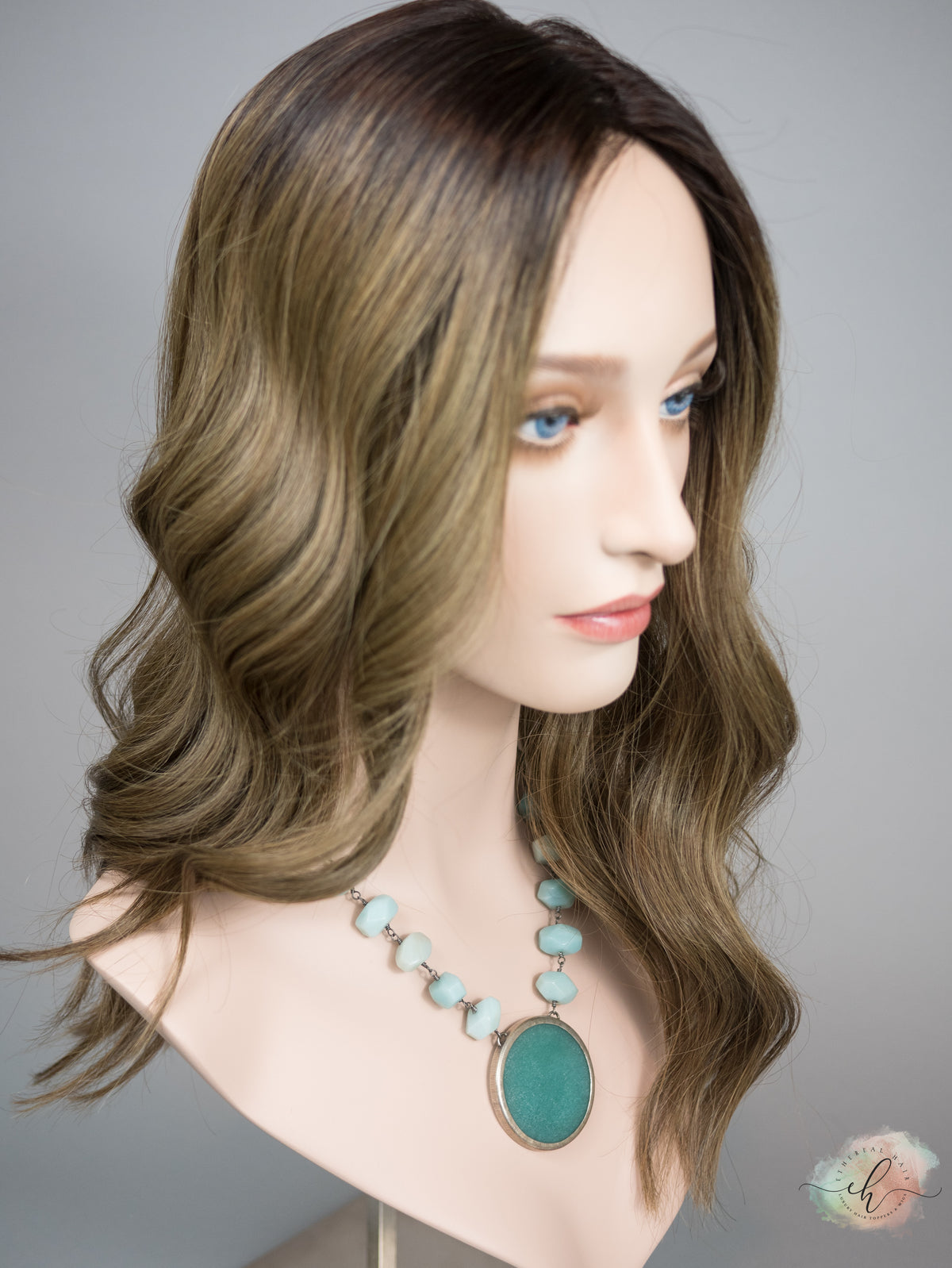 “HATTIE" Premium Topper: Silk Top, 7x8, 20", MACHINE SILK TOP