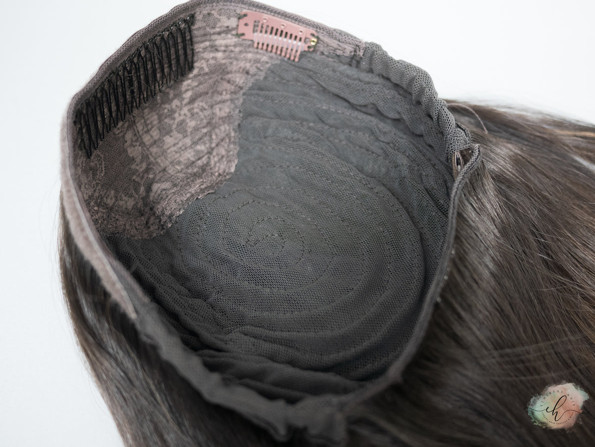 "REVEL" Premium Pony Wig: Sz. M, 24"