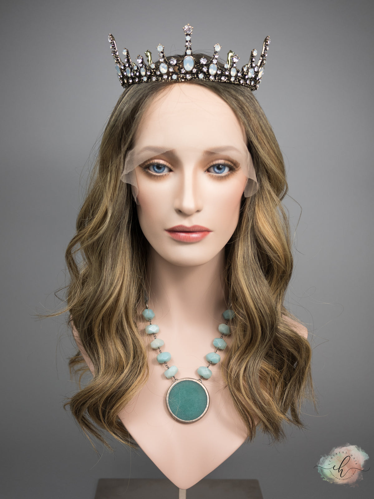 "SWEET AS HONEY" Exquisite Wig: Lace Top, Sz. S/M, 20"