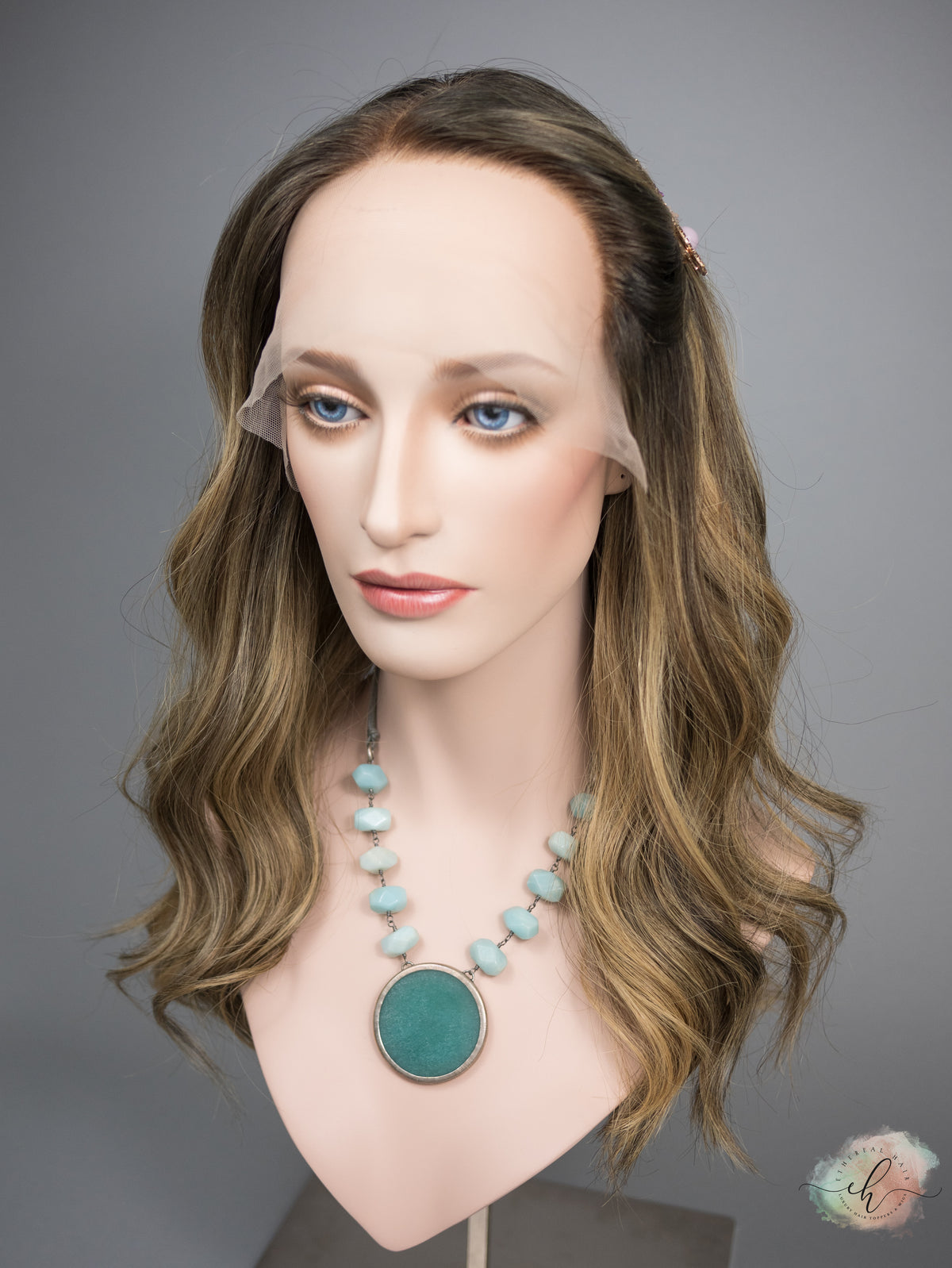 "SWEET AS HONEY" Exquisite Wig: Lace Top, Sz. S/M, 20"