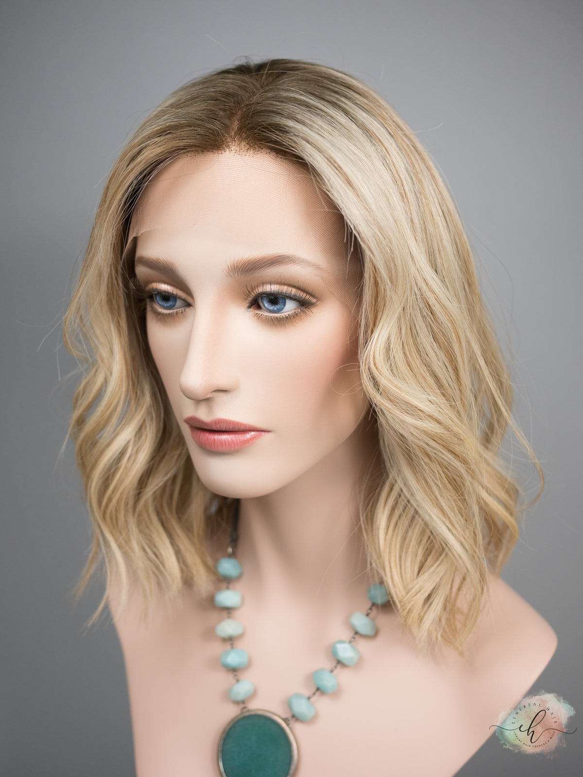 &quot;CALLA&quot; Premium Wig: Lace Top, Sz. S/M, 13&quot; BOB