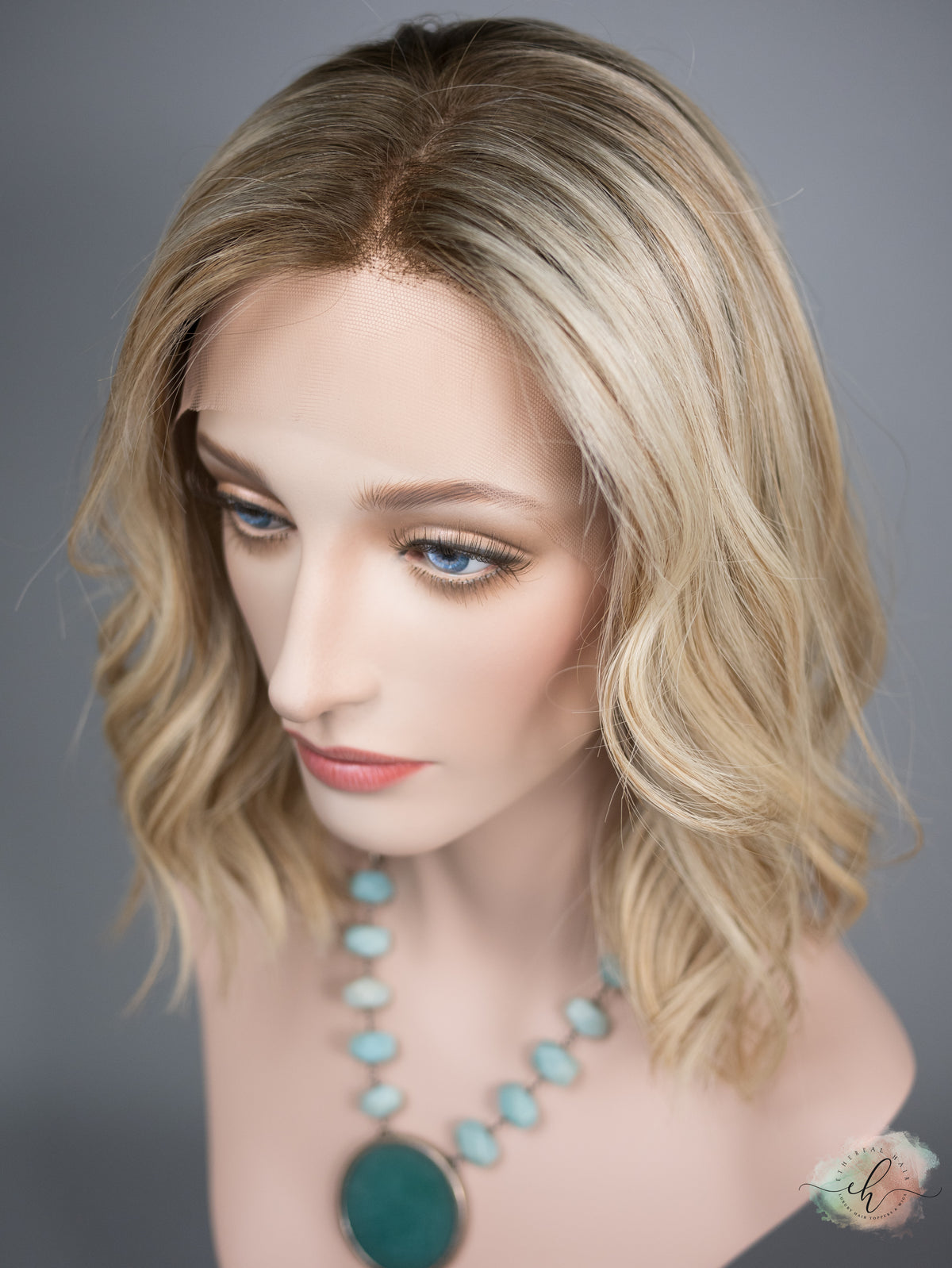 &quot;CALLA&quot; Premium Wig: Lace Top, Sz. S/M, 13&quot; BOB