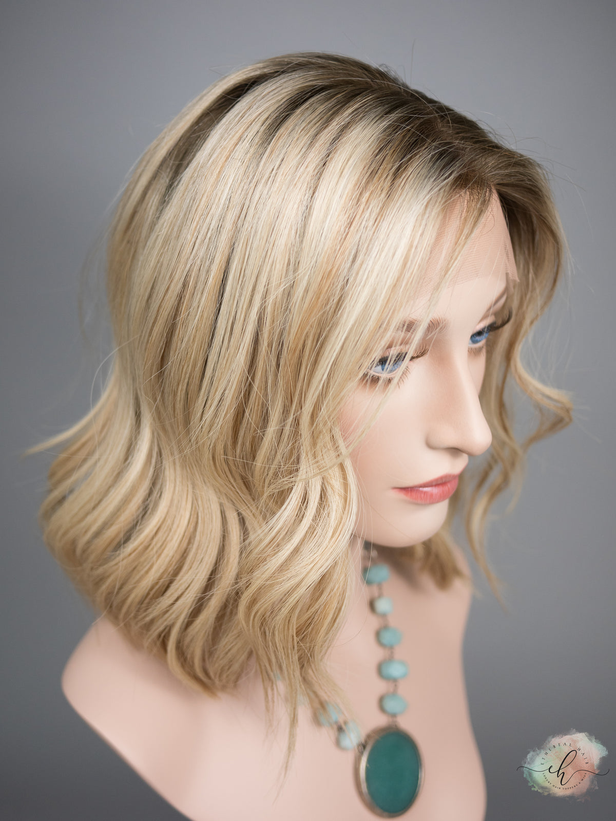 &quot;CALLA&quot; Premium Wig: Lace Top, Sz. S/M, 13&quot; BOB