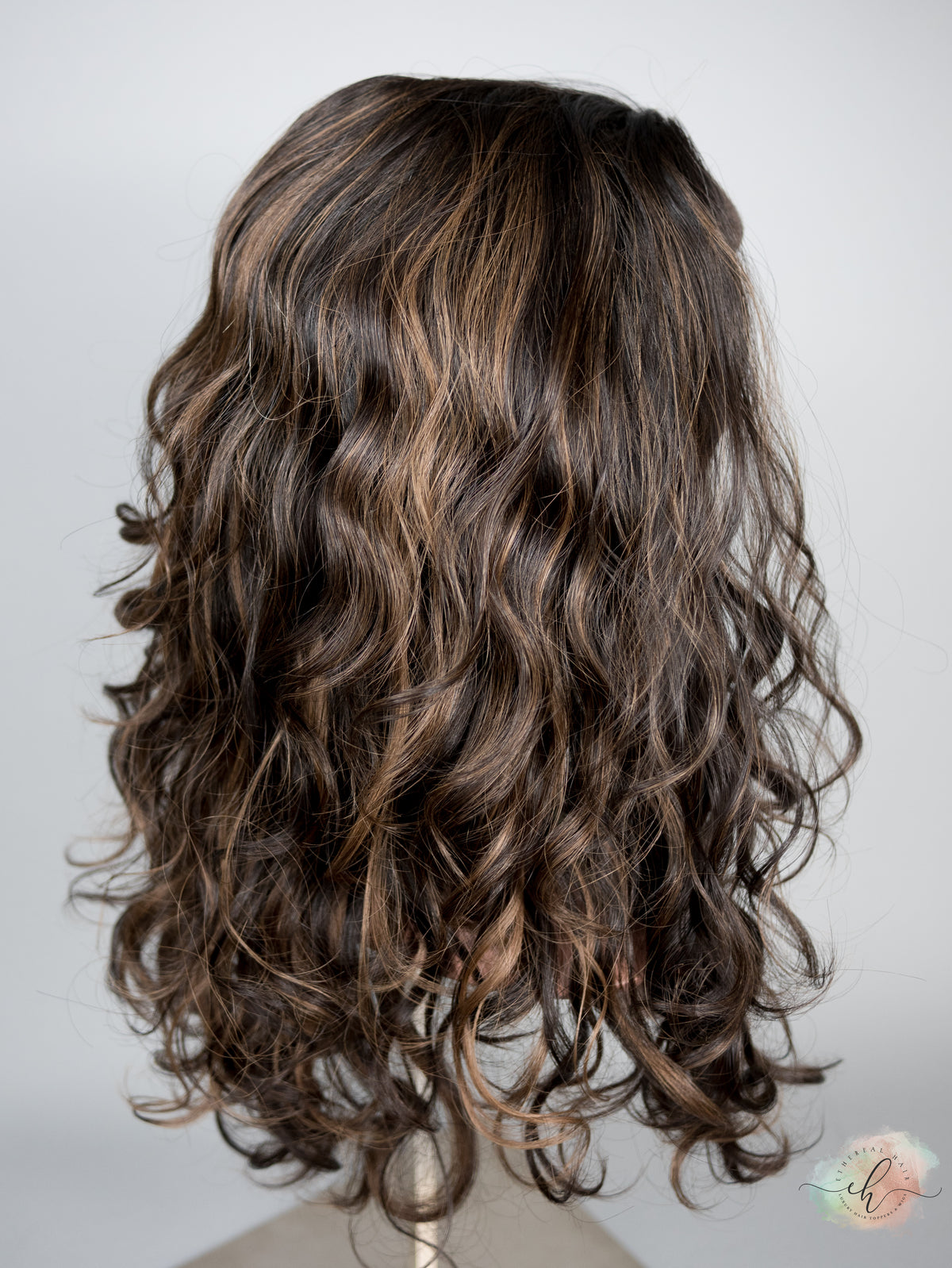 “LARK BALAYAGE" Premium Pony Wig: Sz. M, 21", Curly